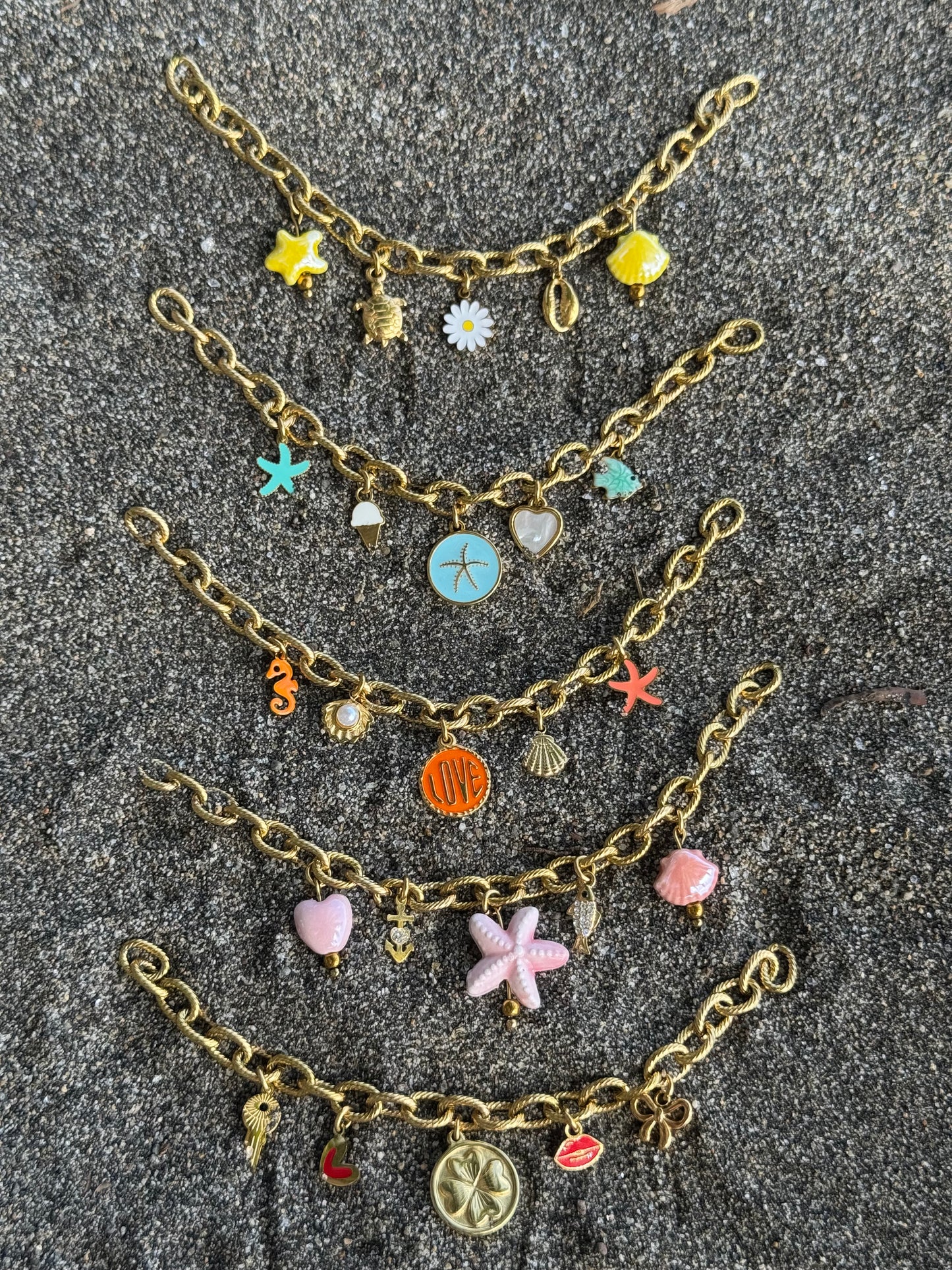 Bracelet d'été jaune