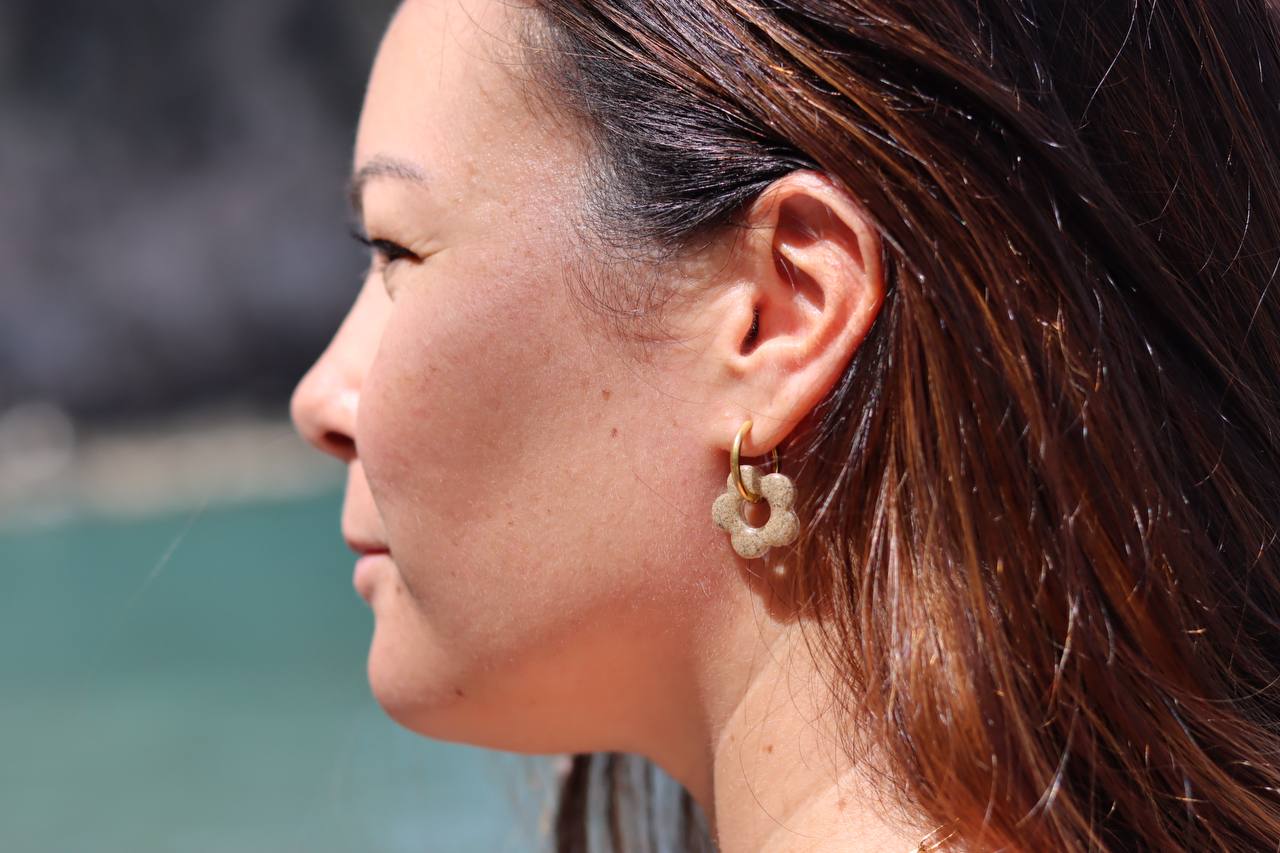 Boucles d’oreille pointe marin