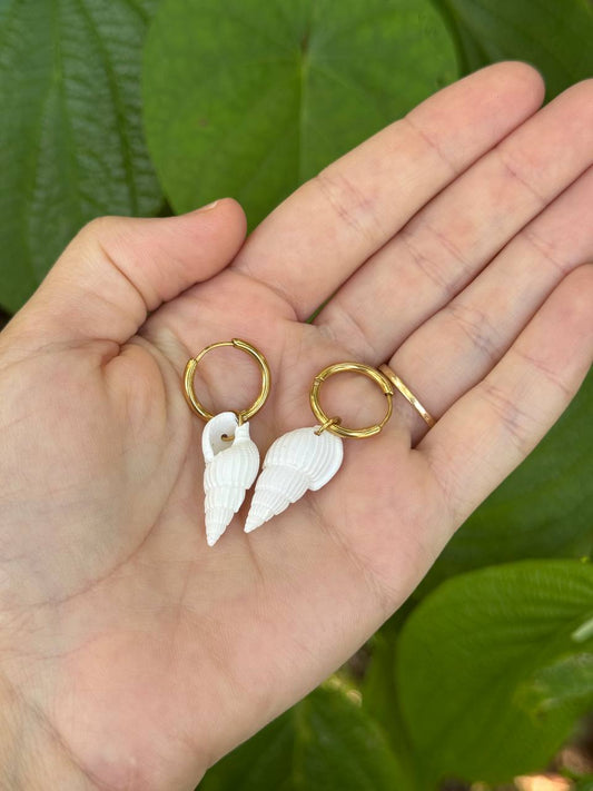 Boucles d’oreille coquillage