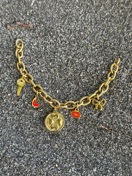 Bracelet d'été rouge