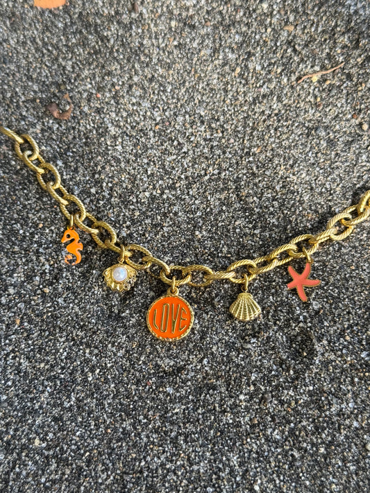 Bracelet d'été orange