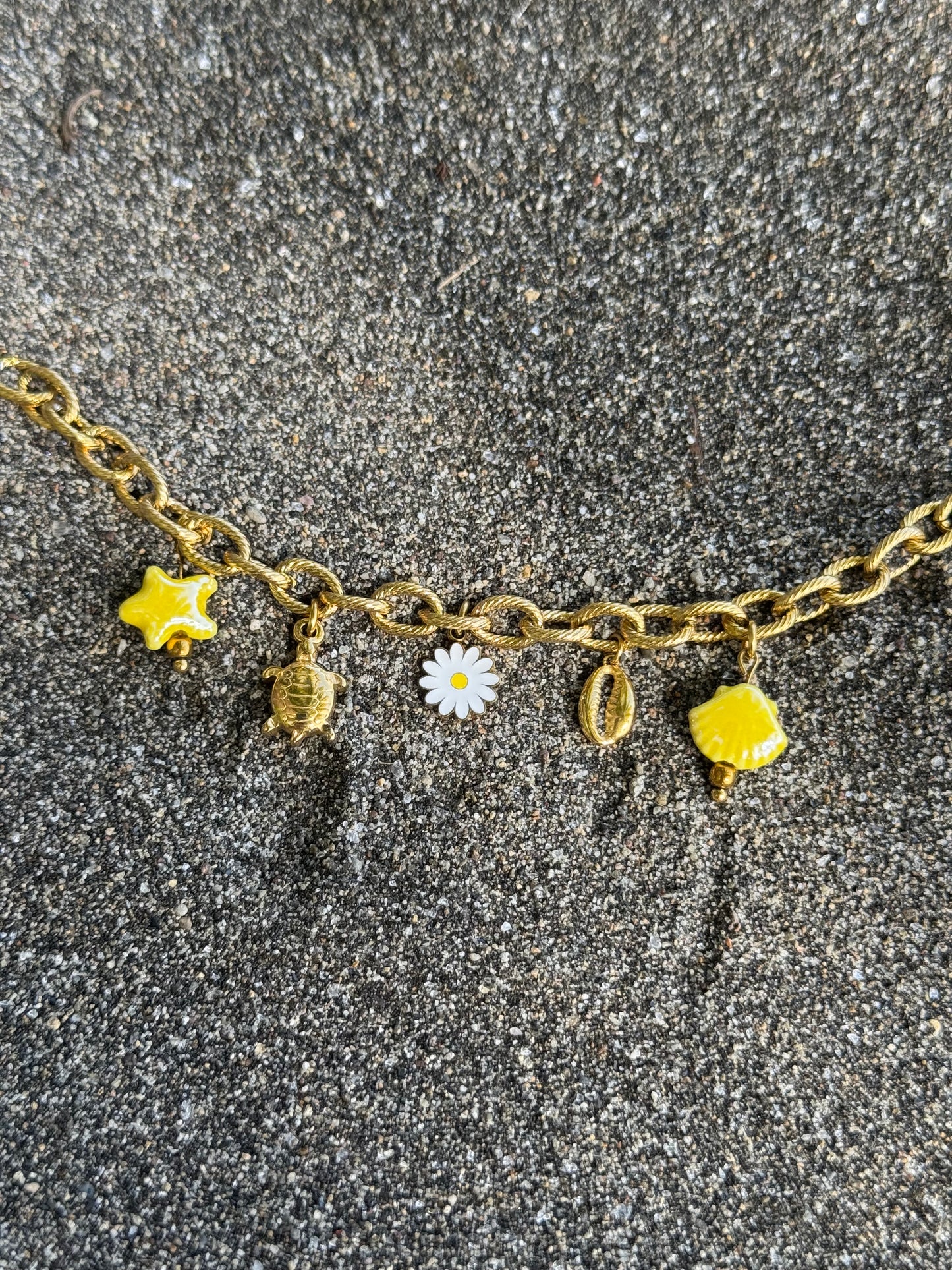 Bracelet d'été jaune
